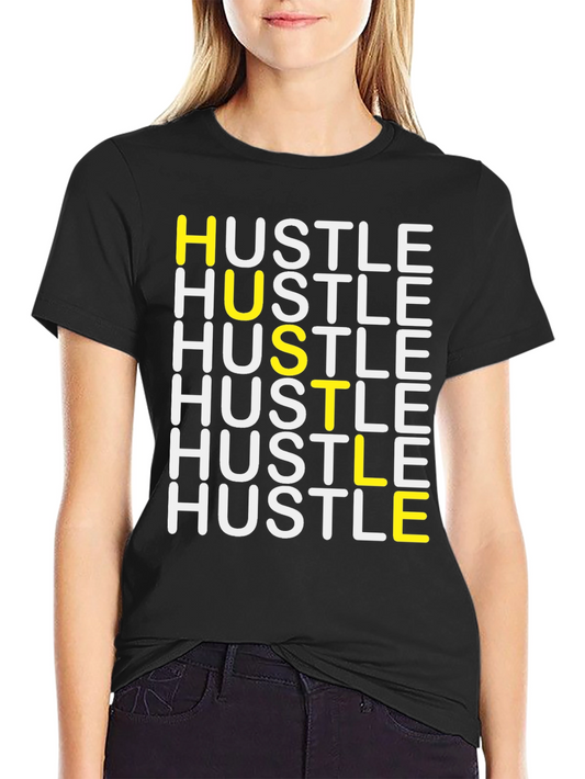 HUSTLE Graphic Tee - Stylish Motivation