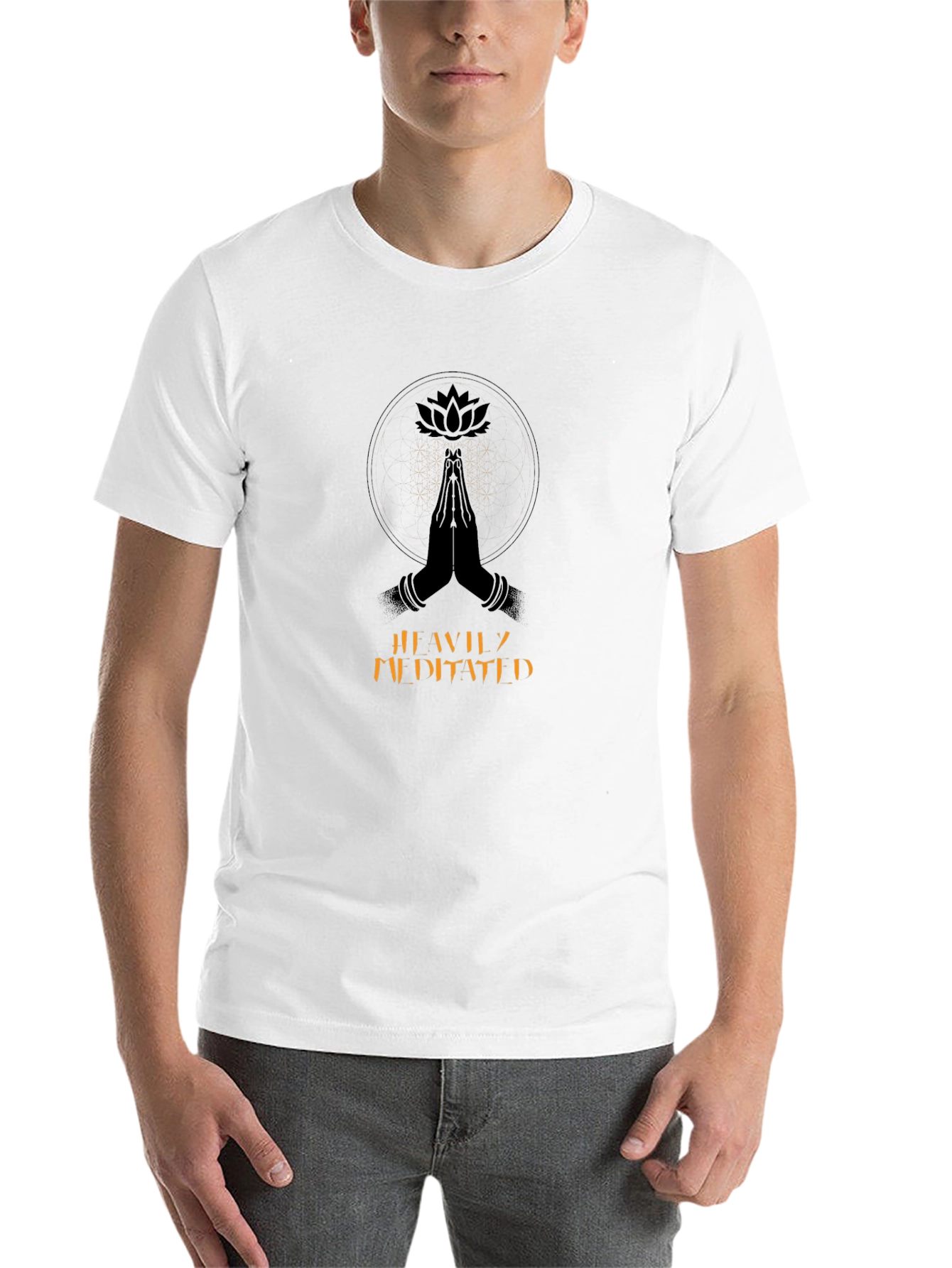 Meditated Lotus Graphic T-Shirt - Casual Comfort