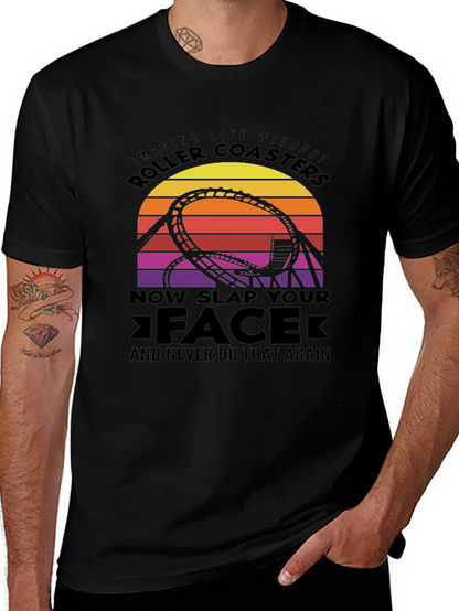 Roller Coaster Graphic Tee - Slap Your Face!