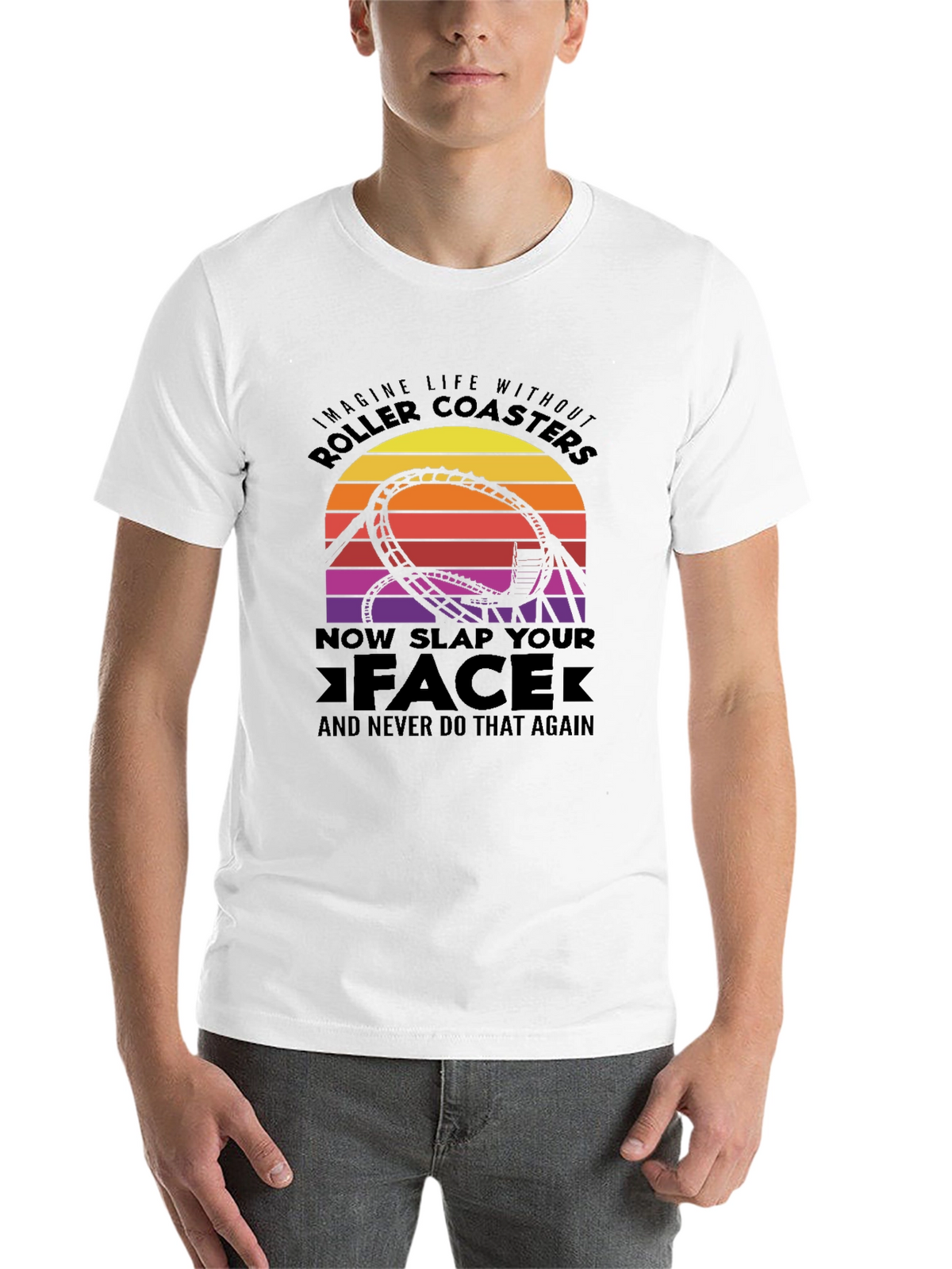 Roller Coaster Graphic Tee - Slap Your Face!