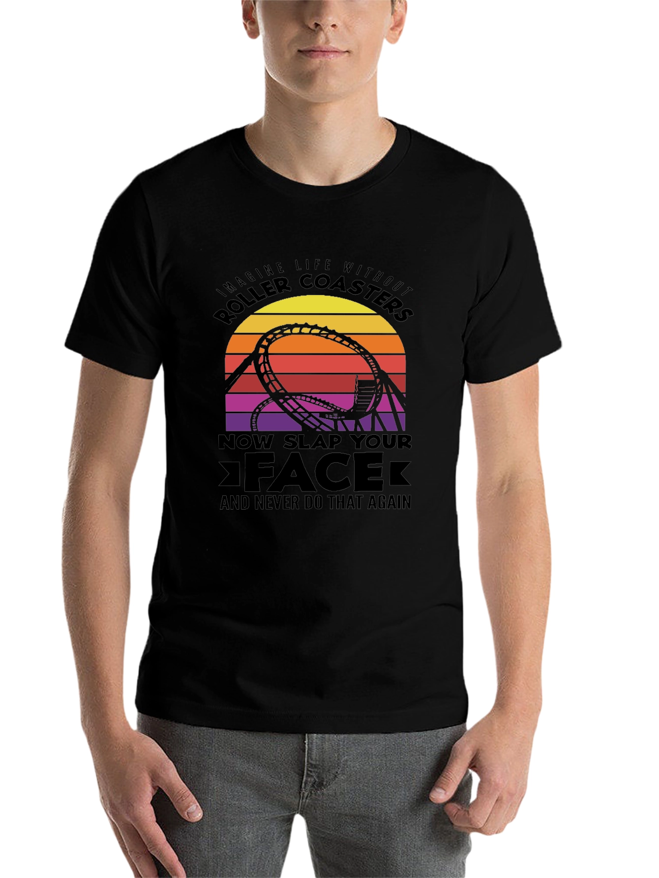 Roller Coaster Graphic Tee - Slap Your Face!