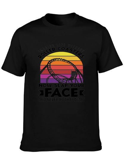 Roller Coaster Graphic Tee - Slap Your Face!
