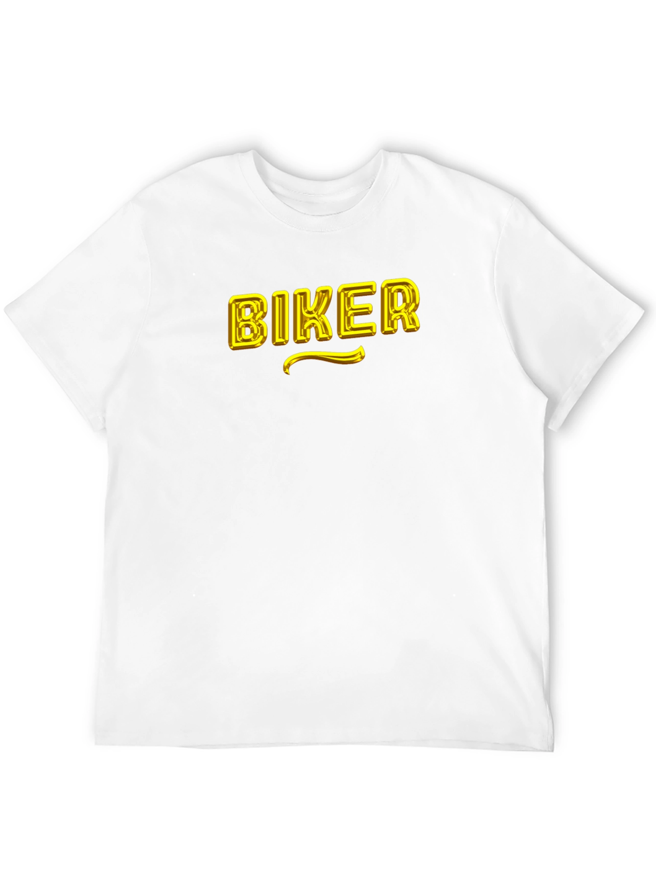 Biker Graphic T-Shirt - Black Cotton Blend