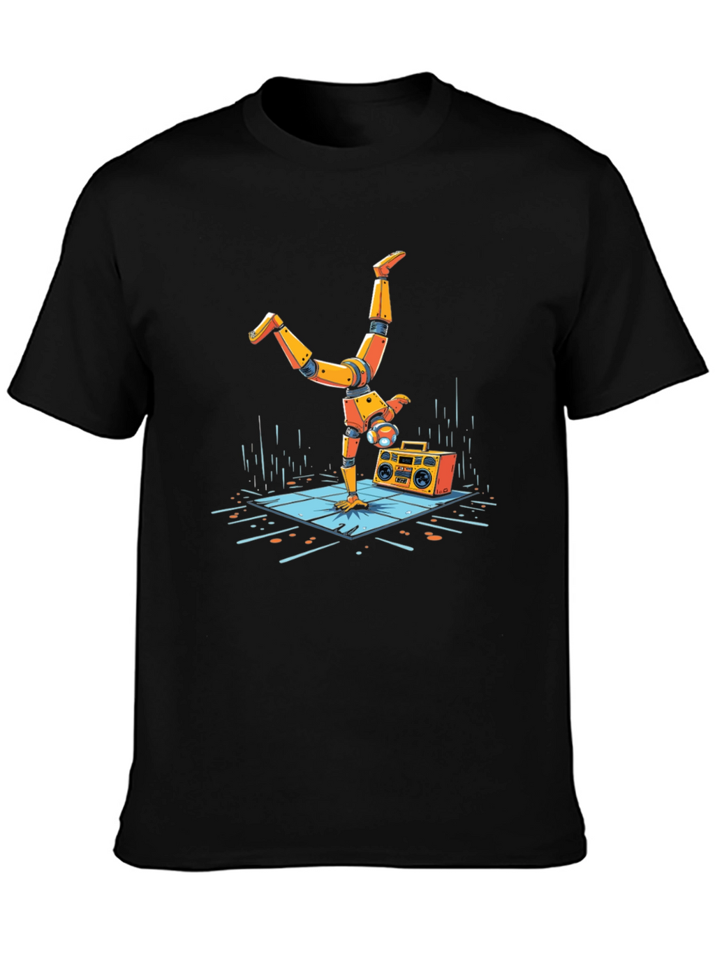 Robot Handstand Graphic Tee