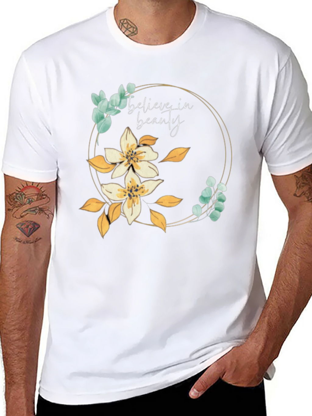 Believe in Beauty Floral Tee