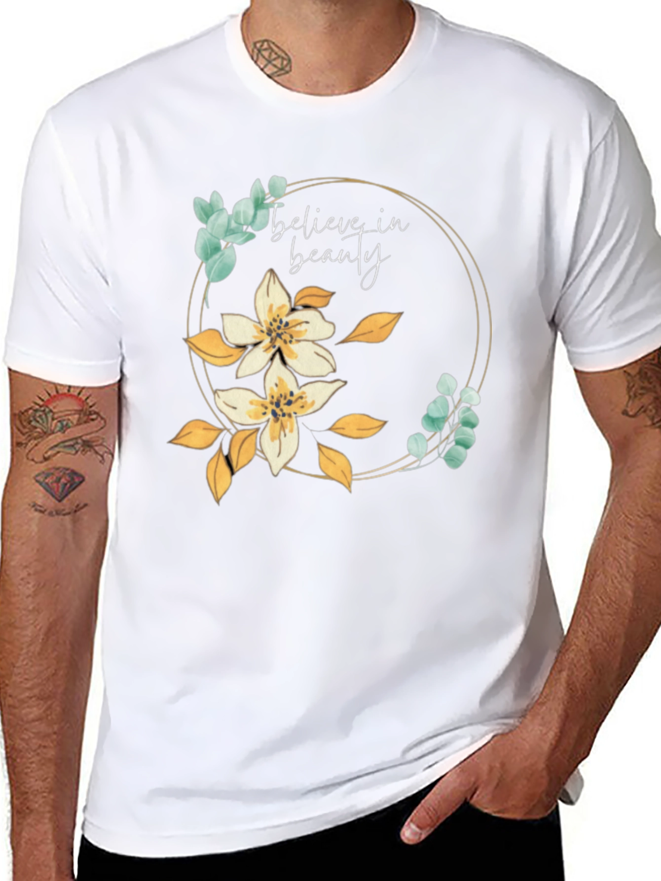 Believe in Beauty Floral Tee