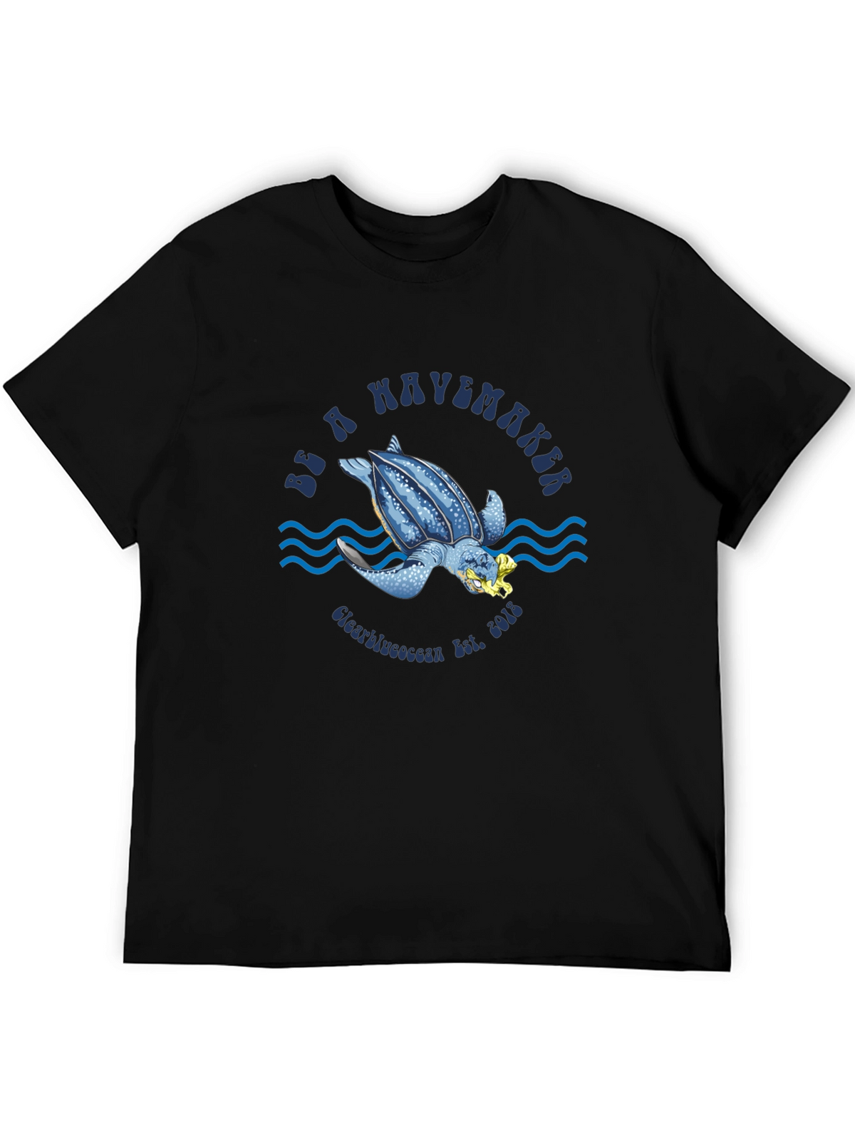 Be a Wavemaker Turtle Graphic T-Shirt