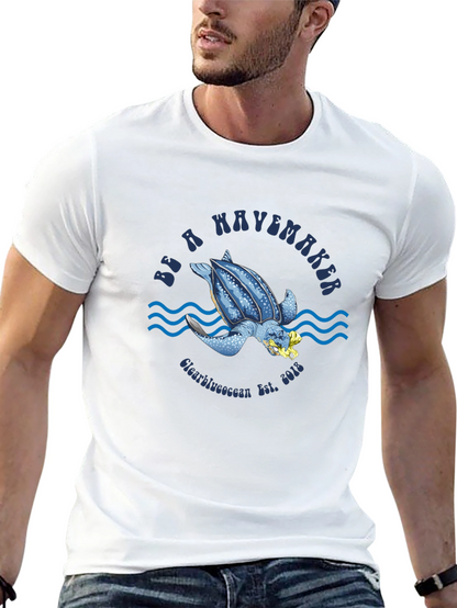 Be a Wavemaker Turtle Graphic T-Shirt