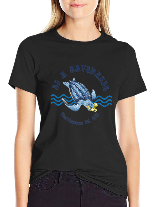 Be a Wavemaker Turtle Graphic T-Shirt