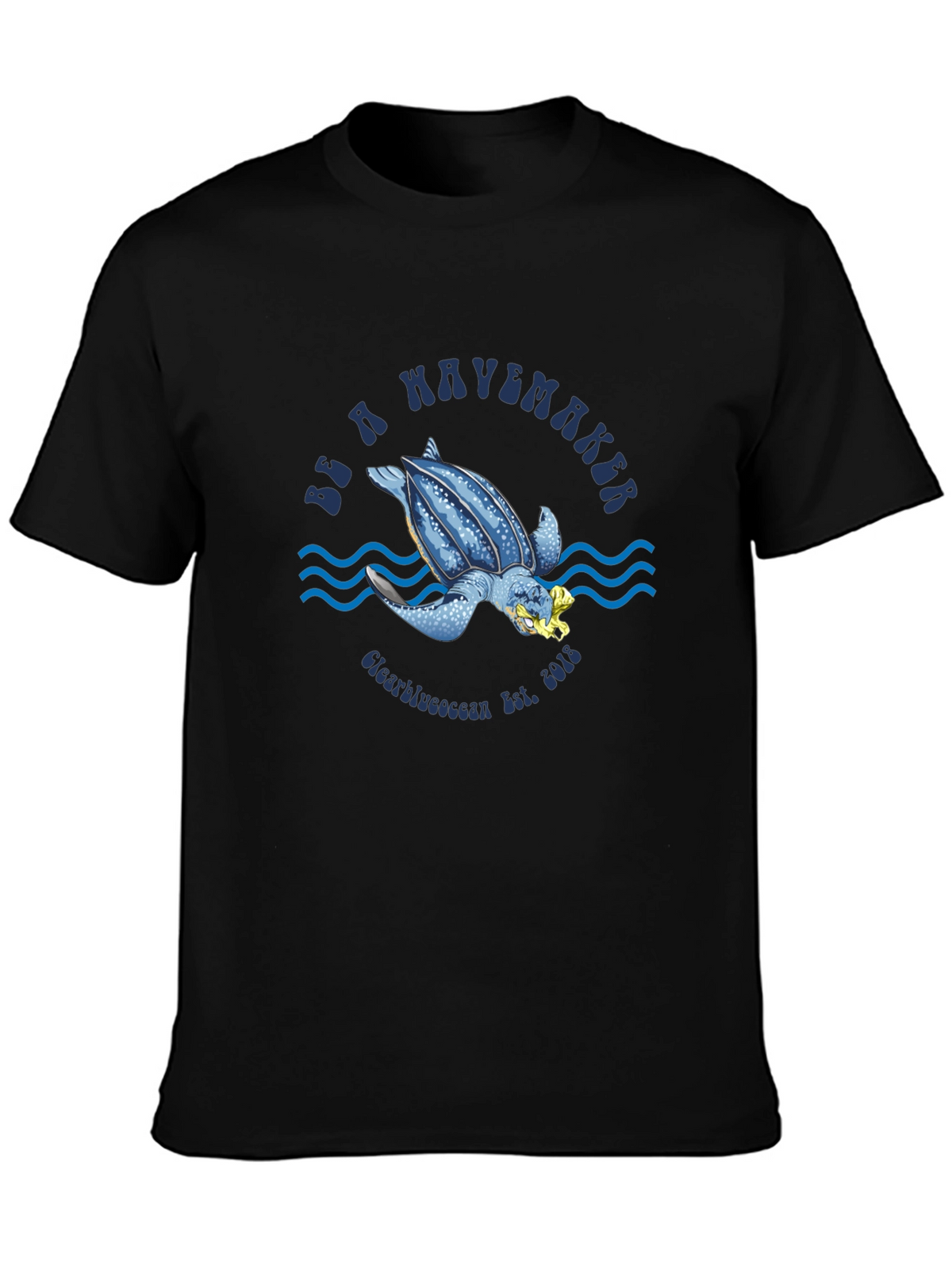 Be a Wavemaker Turtle Graphic T-Shirt