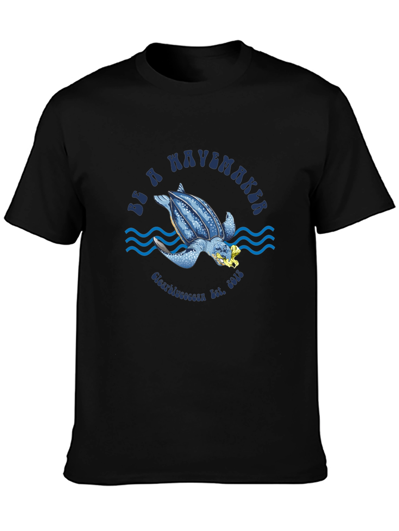 Be a Wavemaker Turtle Graphic T-Shirt