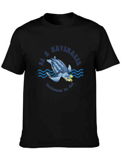 Be a Wavemaker Turtle Graphic T-Shirt