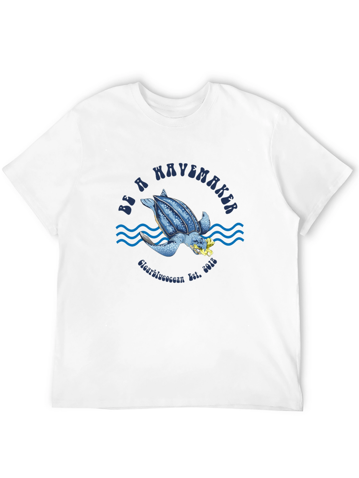 Be a Wavemaker Turtle Graphic T-Shirt