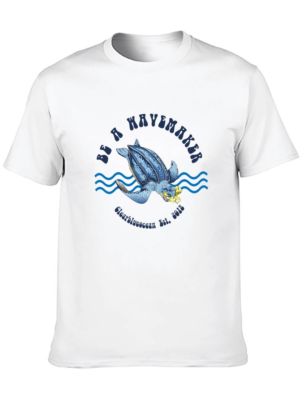 Be a Wavemaker Turtle Graphic T-Shirt