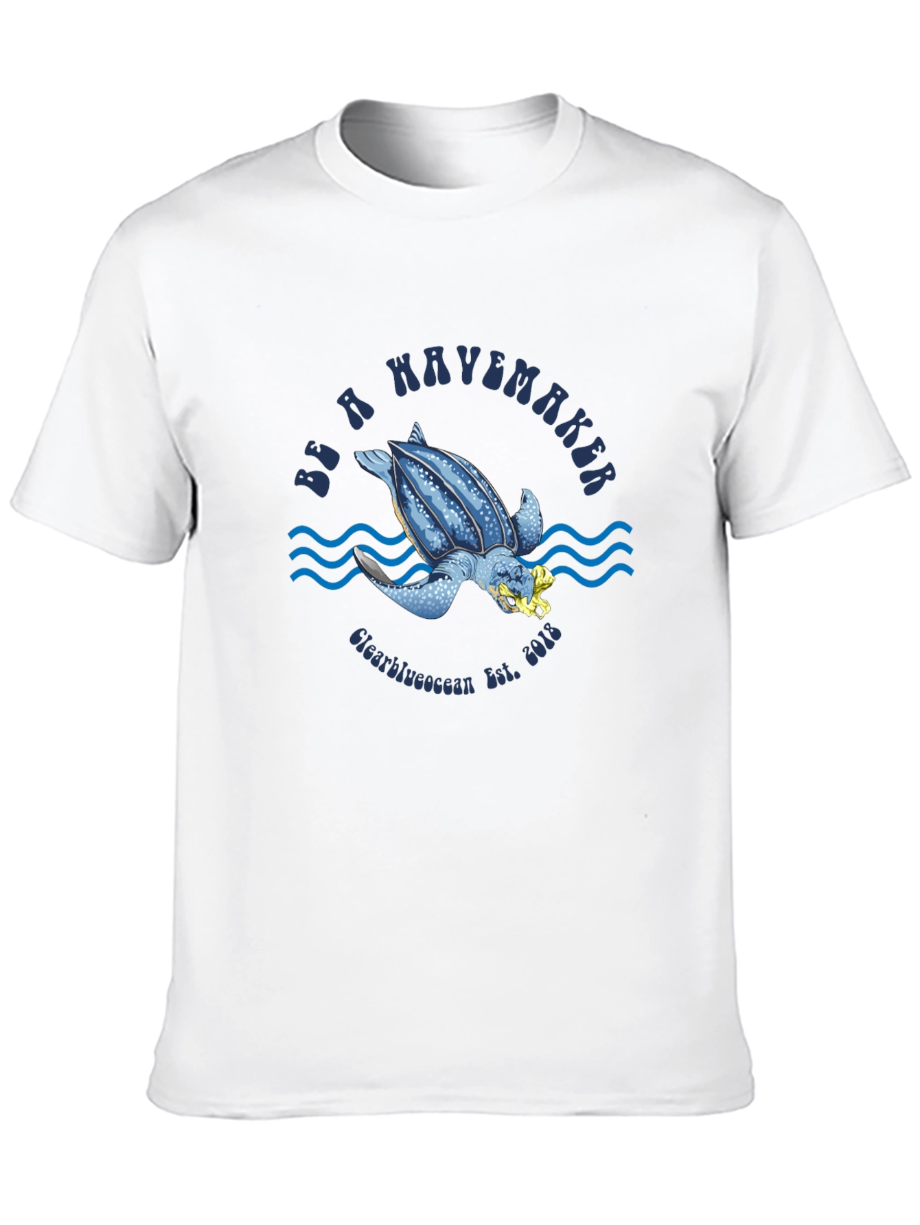 Be a Wavemaker Turtle Graphic T-Shirt