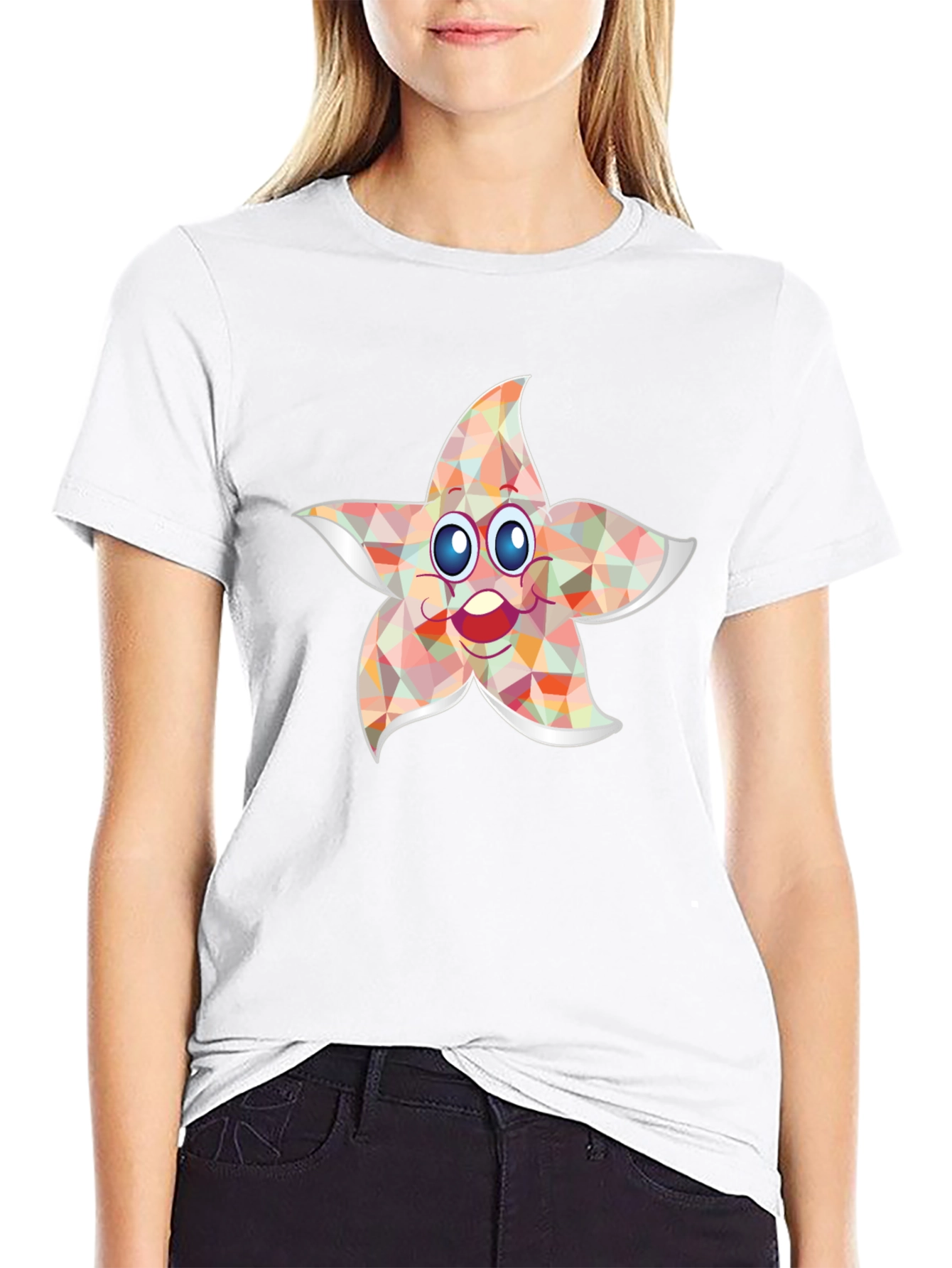 Starfish Graphic Tee - Whimsical Print Shirt