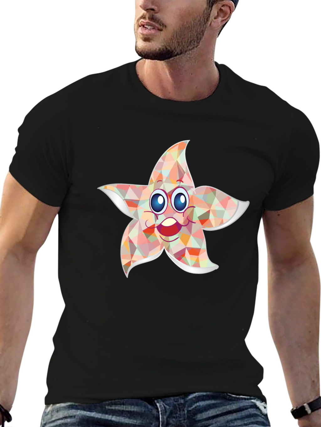 Starfish Graphic Tee - Whimsical Print Shirt