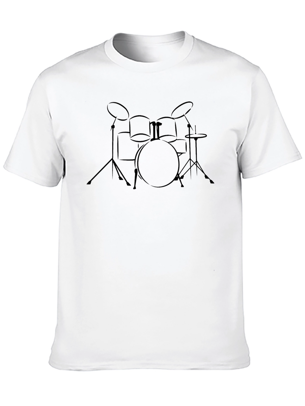 Drum Set Graphic Tee - Musician T-Shirt