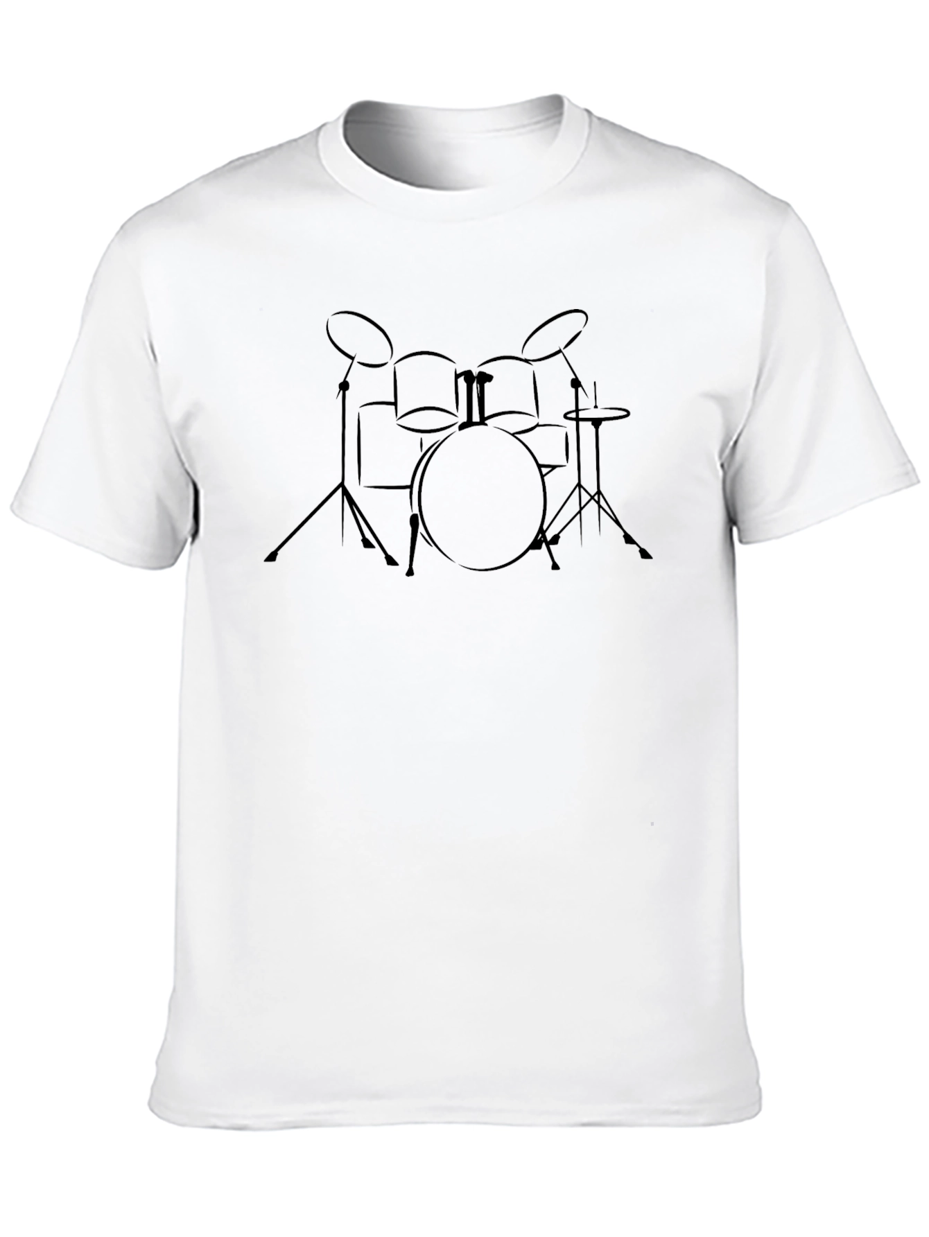 Drum Set Graphic Tee - Musician T-Shirt