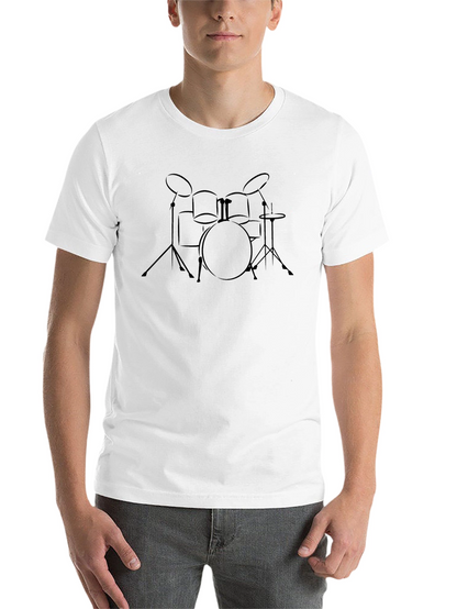 Drum Set Graphic Tee - Musician T-Shirt