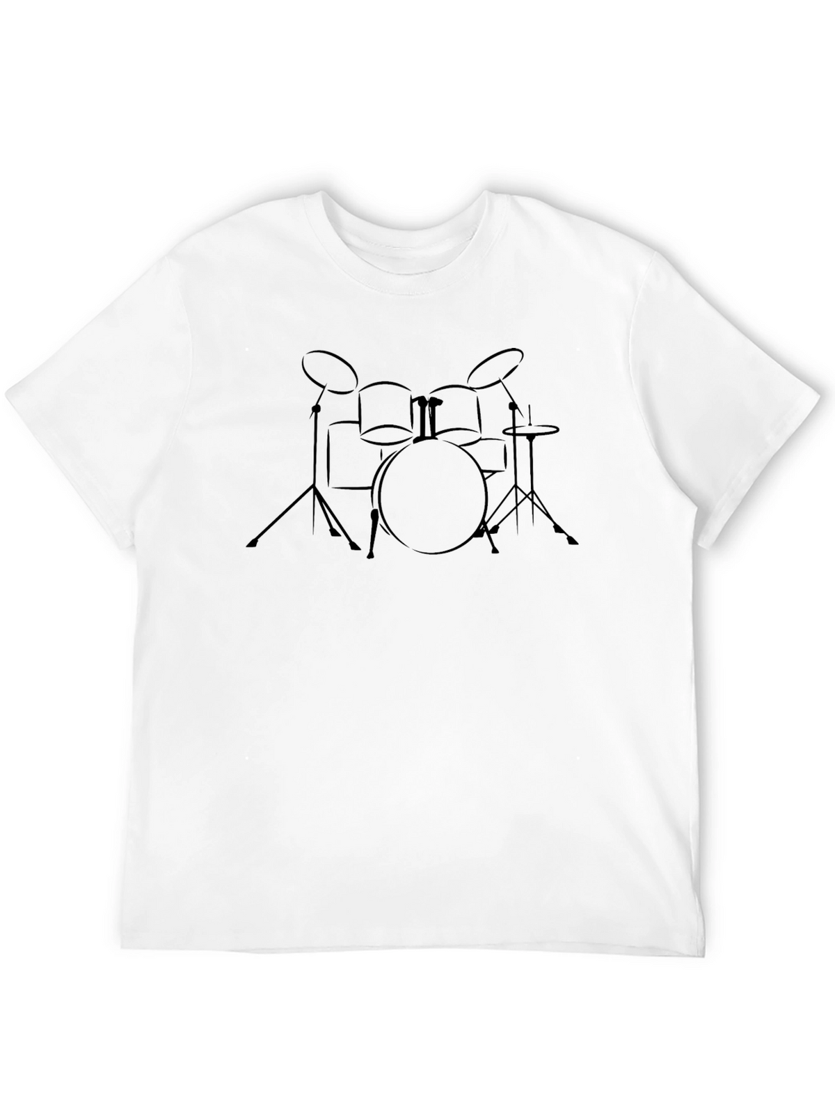 Drum Set Graphic Tee - Musician T-Shirt