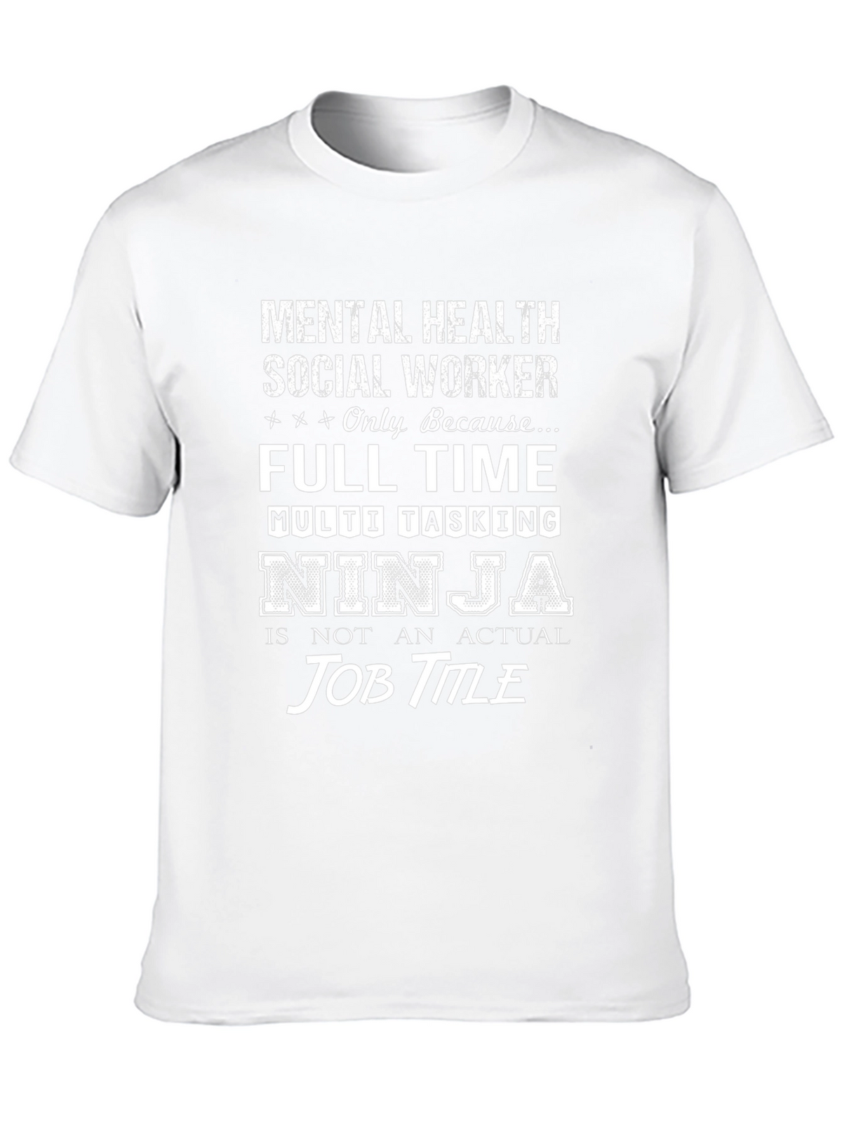 Mental Health Social Worker Ninja T-Shirt