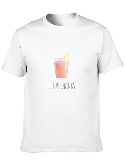 I Love Drinks Graphic T-Shirt