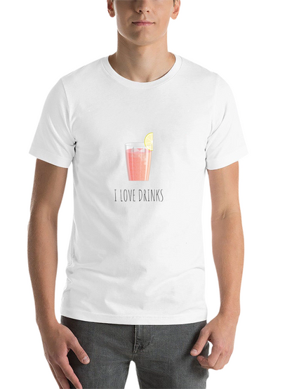 I Love Drinks Graphic T-Shirt