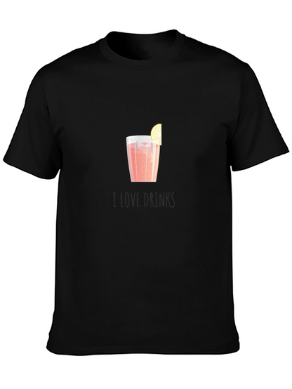 I Love Drinks Graphic T-Shirt