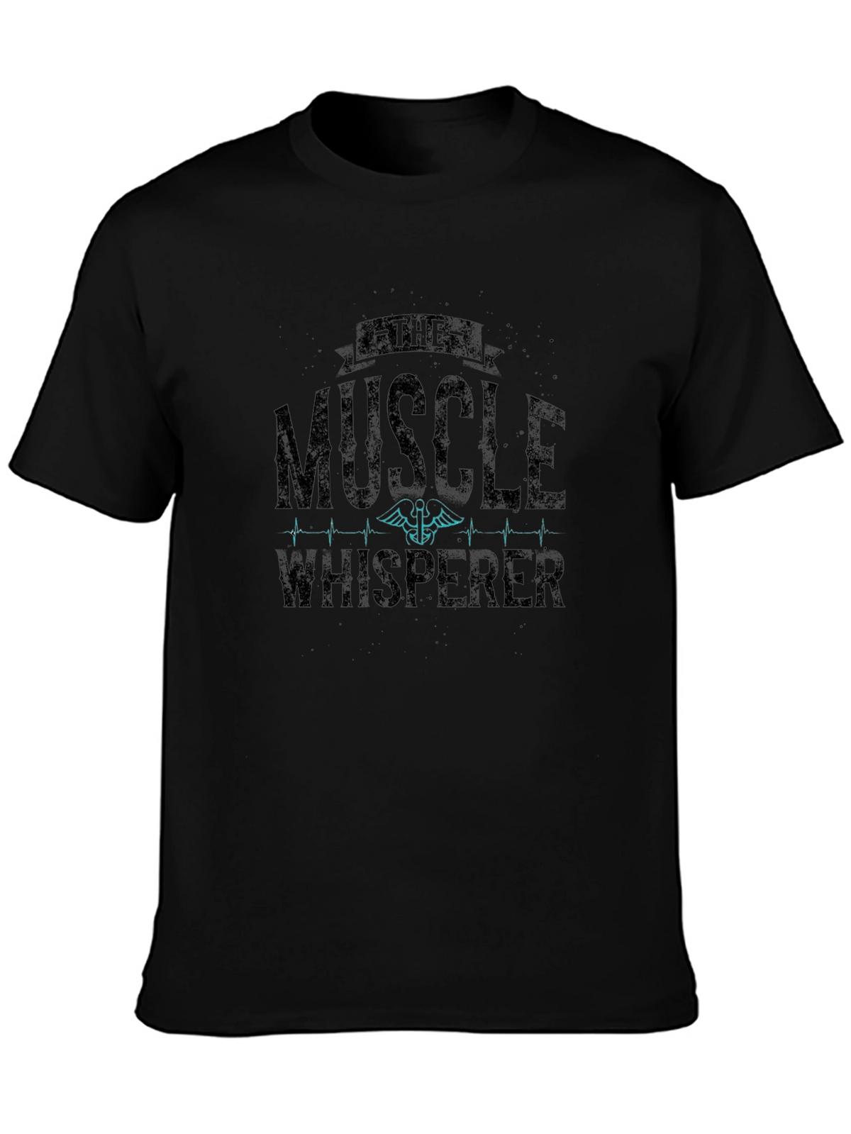 Muscle Whisperer Black Graphic T-Shirt