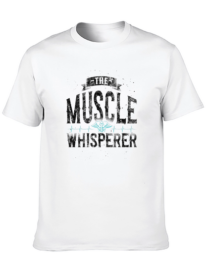 Muscle Whisperer Black Graphic T-Shirt