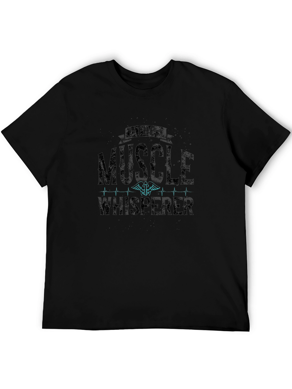 Muscle Whisperer Black Graphic T-Shirt