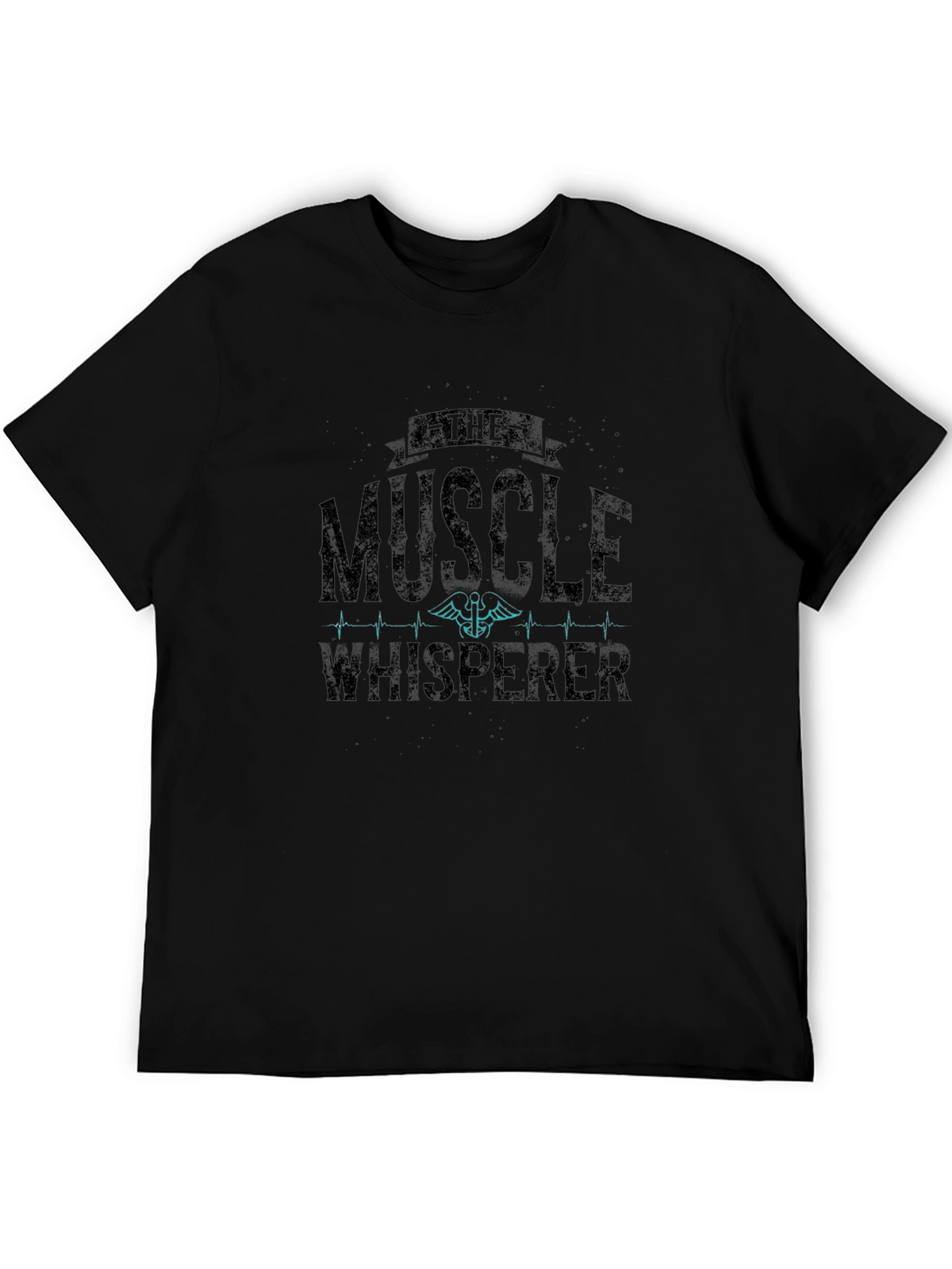 Muscle Whisperer Black Graphic T-Shirt