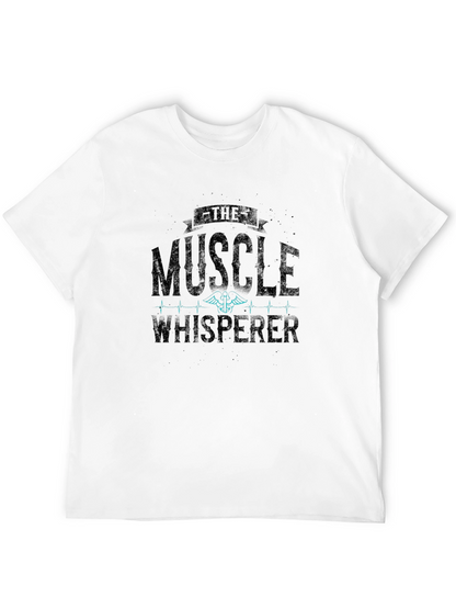 Muscle Whisperer Black Graphic T-Shirt