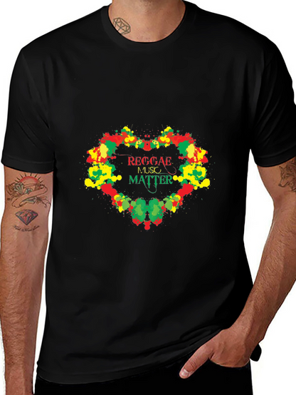 Reggae Music Matter Graphic T-Shirt - Black