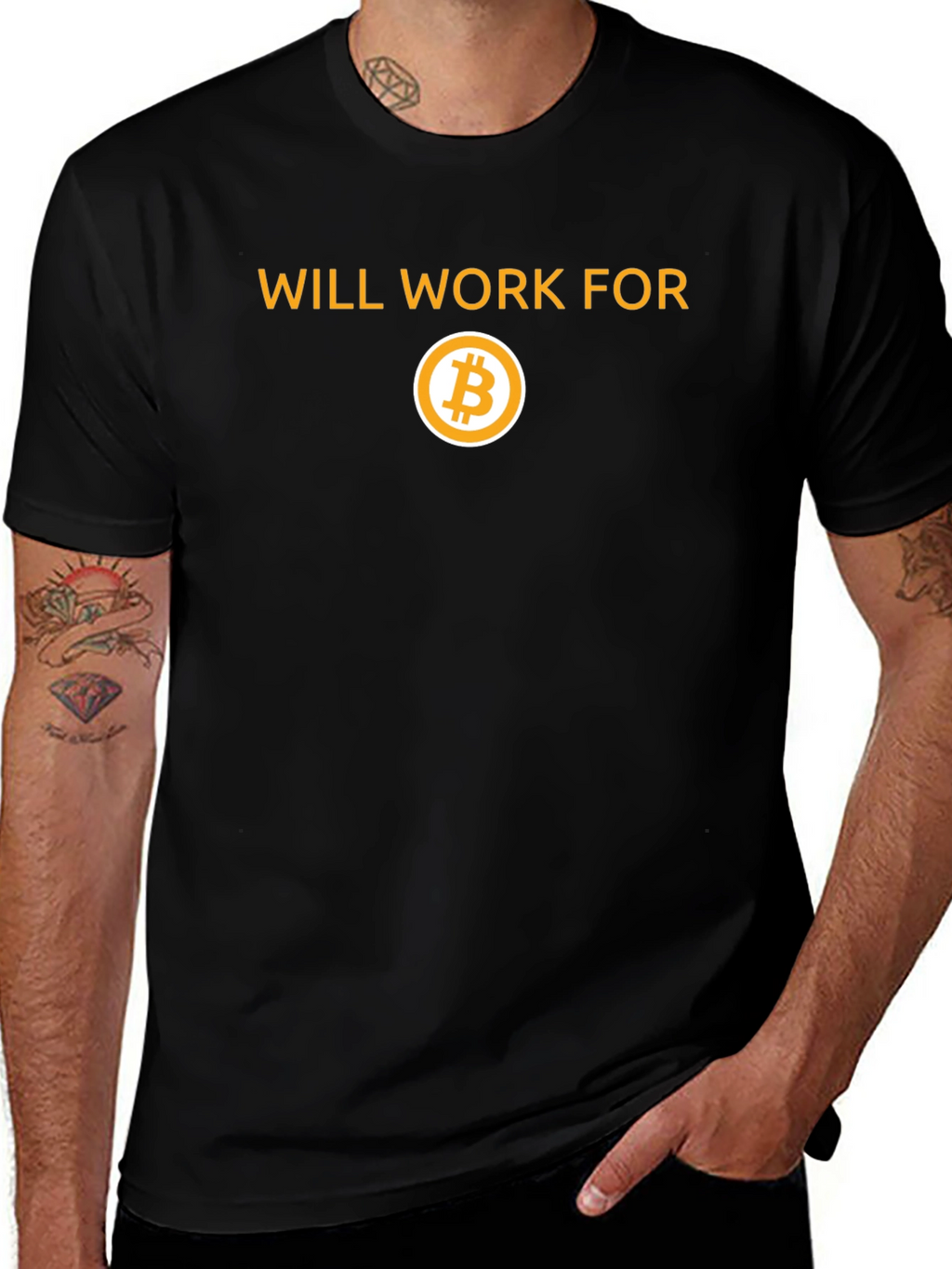 Will Work for Bitcoin T-Shirt