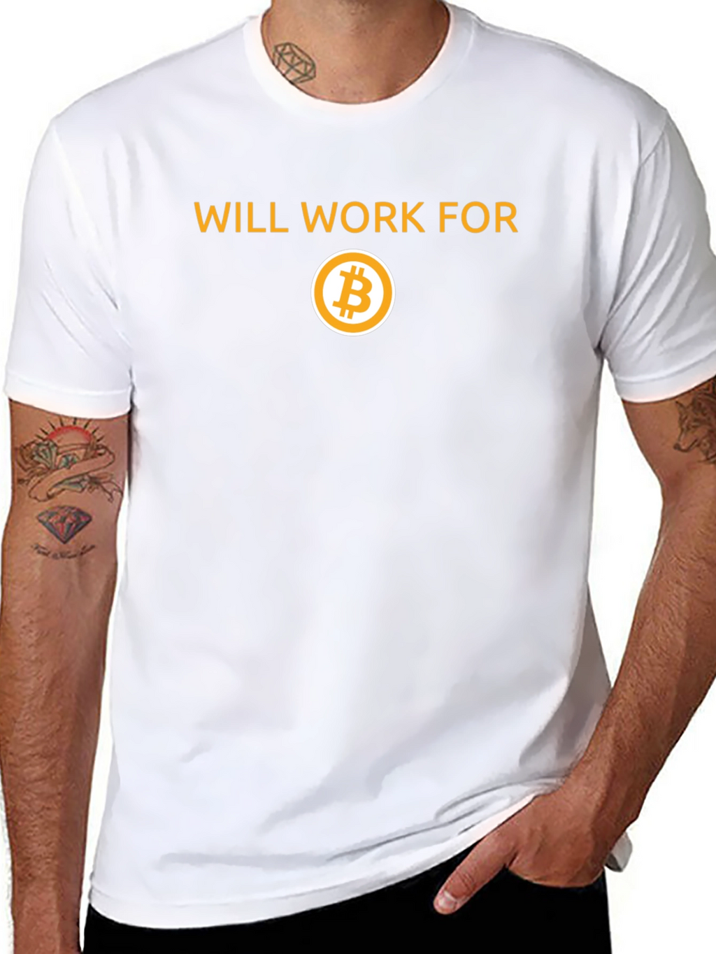 Will Work for Bitcoin T-Shirt