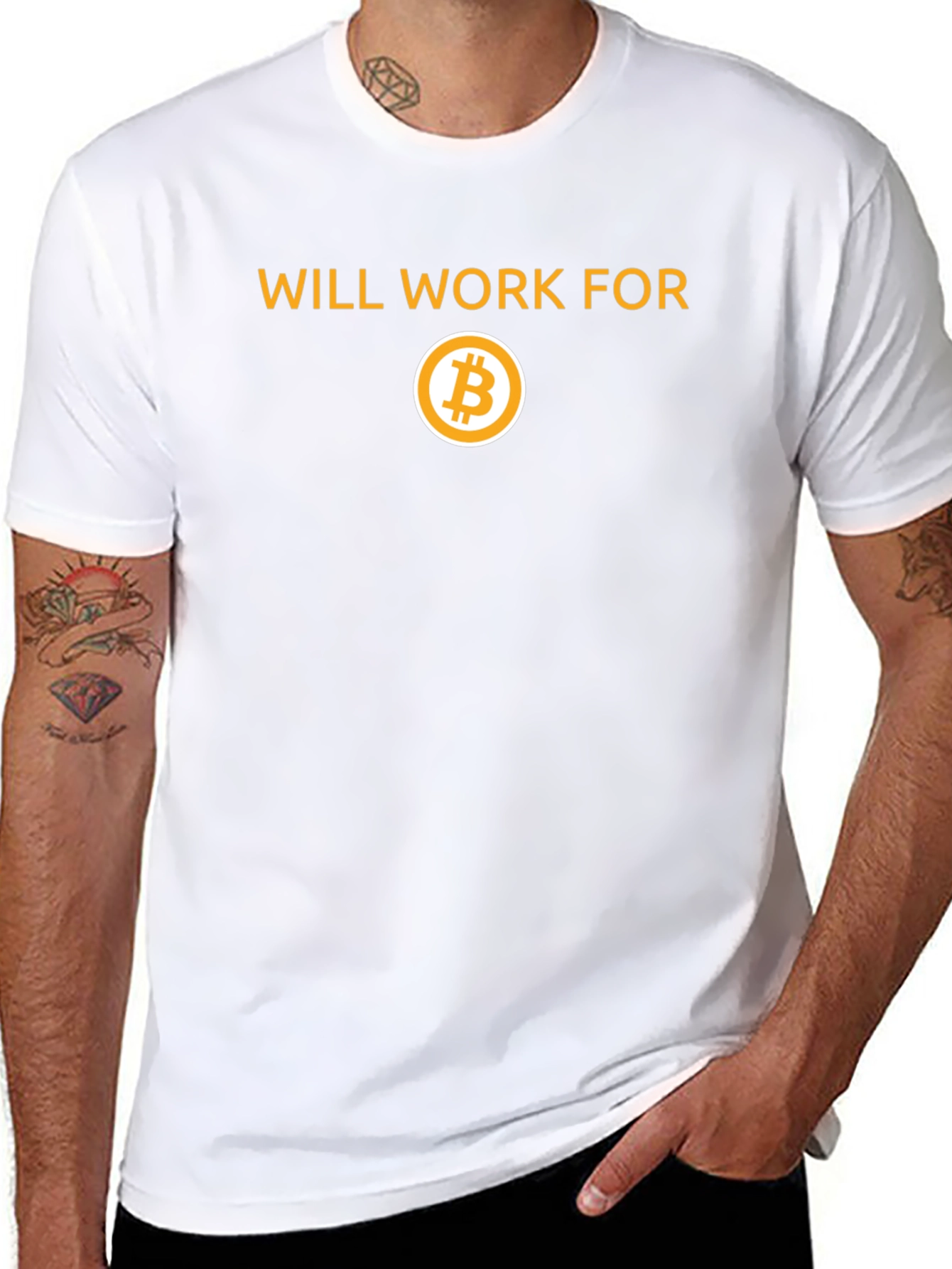 Will Work for Bitcoin T-Shirt