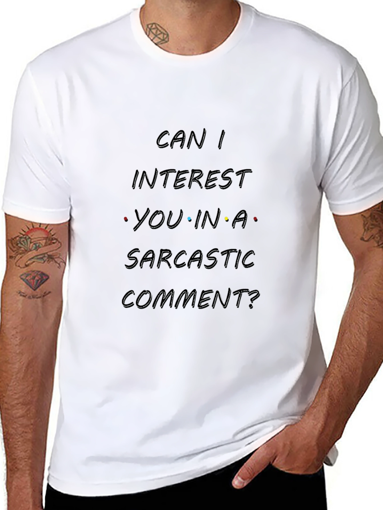 Sarcastic Comment T-Shirt - Black