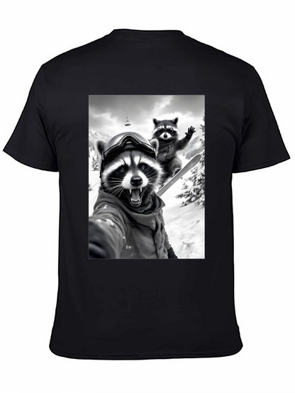 Raccoon Skiing T-Shirt