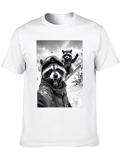 Raccoon Skiing T-Shirt