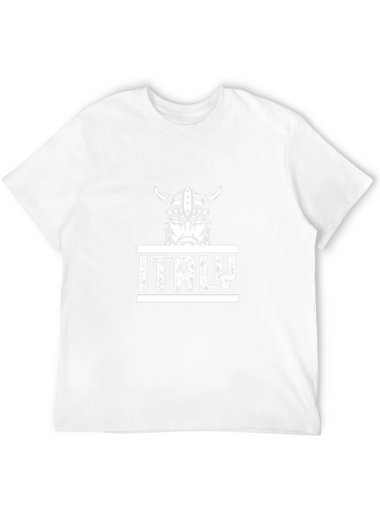 Italy Viking Graphic Tee - Black