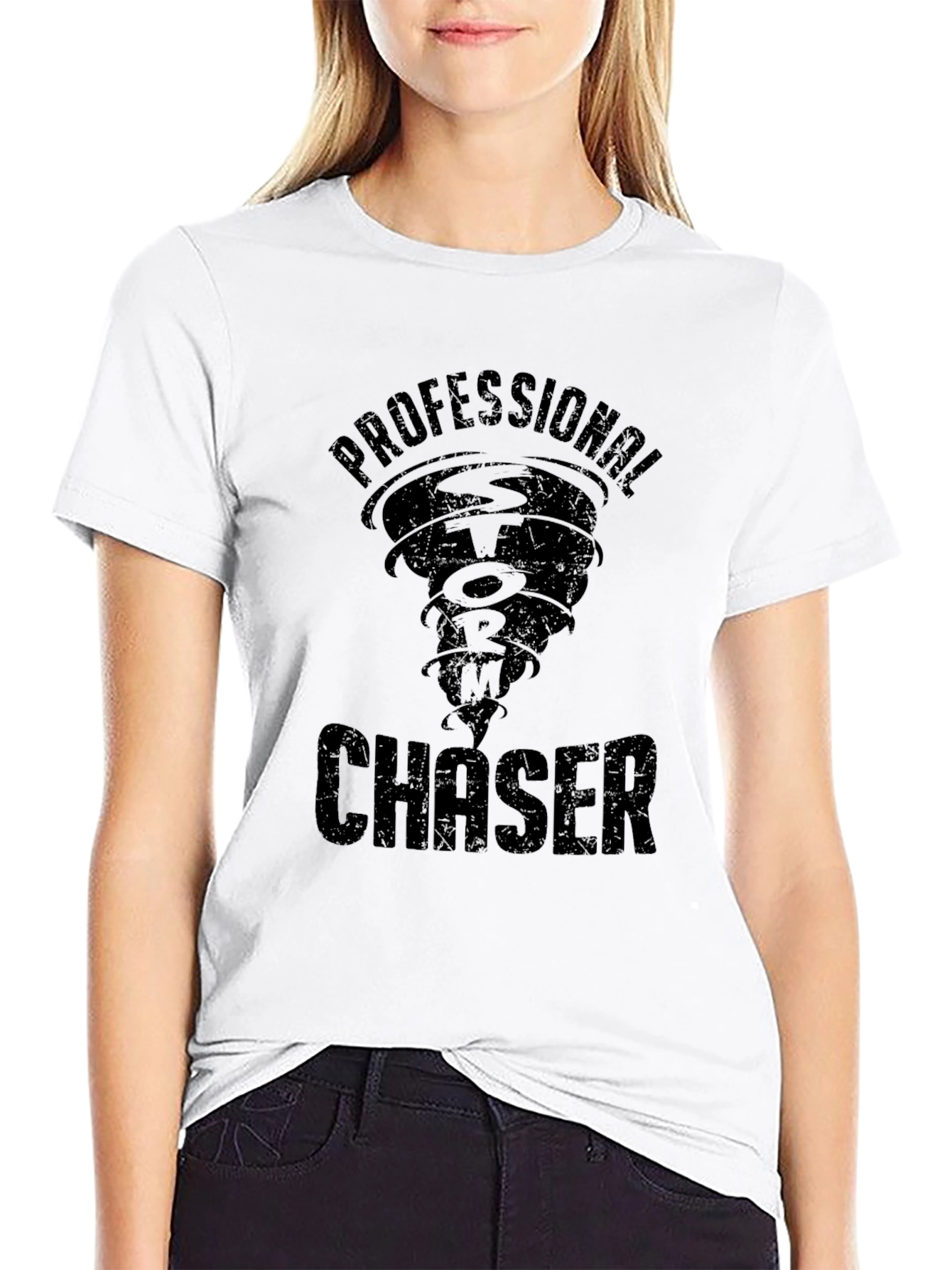 Professional Storm Chaser Black T-Shirt