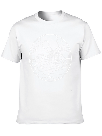 Tropical Paradise Graphic Tee - Black