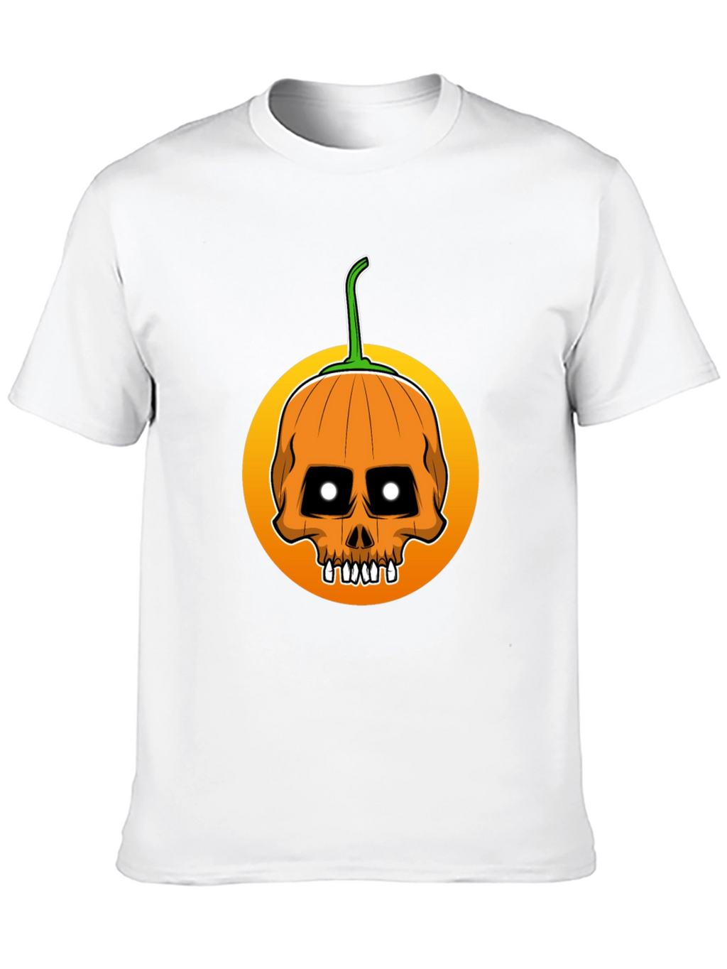 Skull Pumpkin Halloween T-Shirt