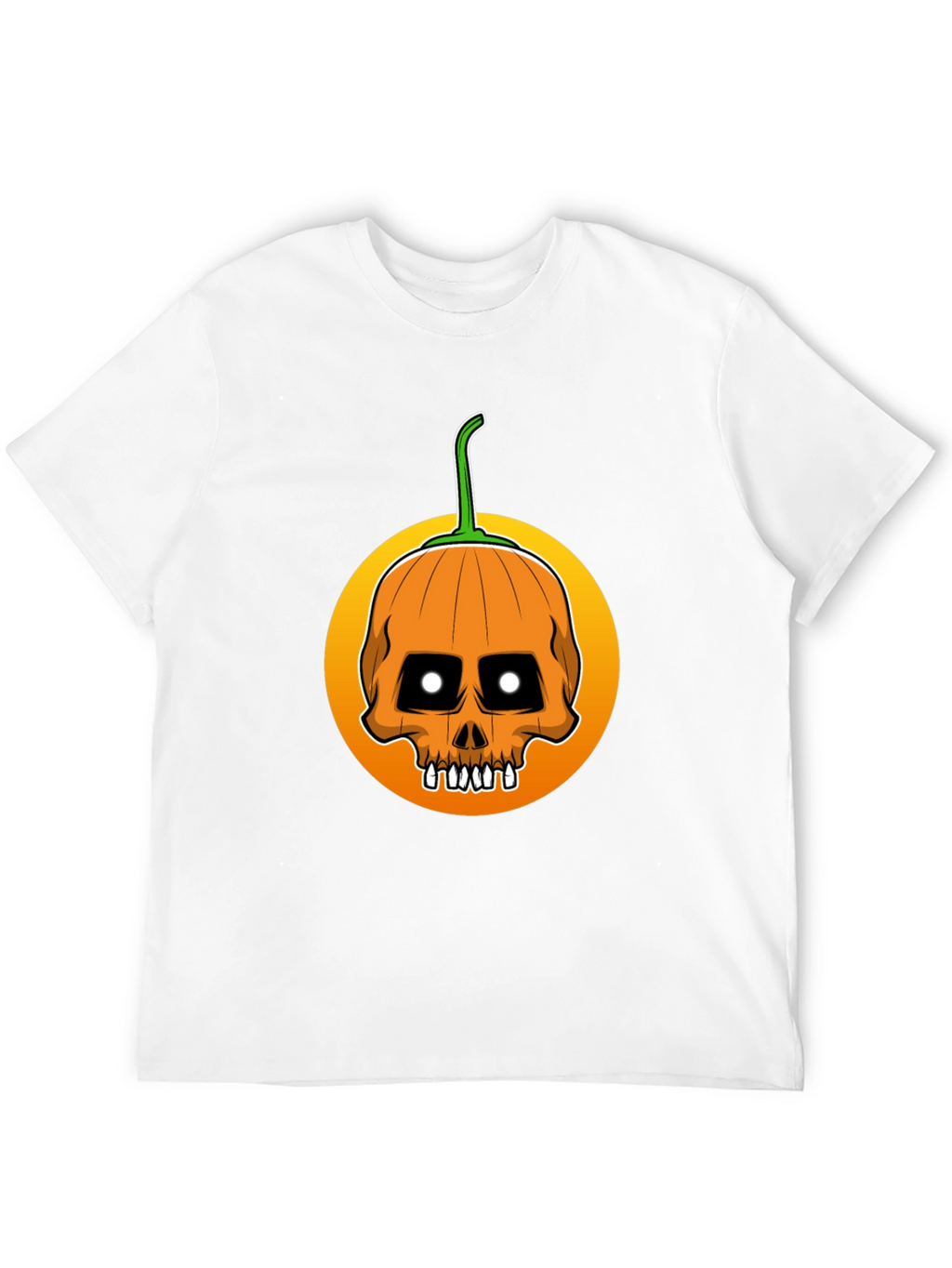 Skull Pumpkin Halloween T-Shirt