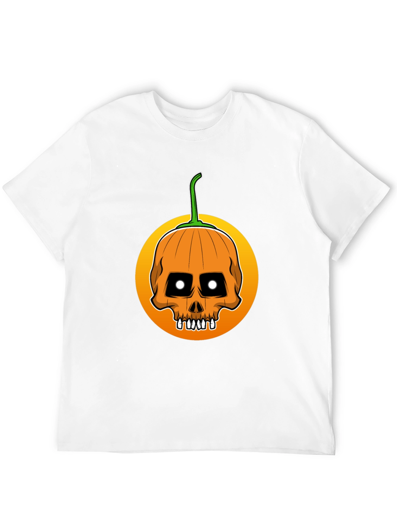 Skull Pumpkin Halloween T-Shirt