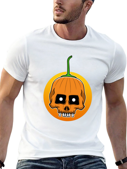 Skull Pumpkin Halloween T-Shirt