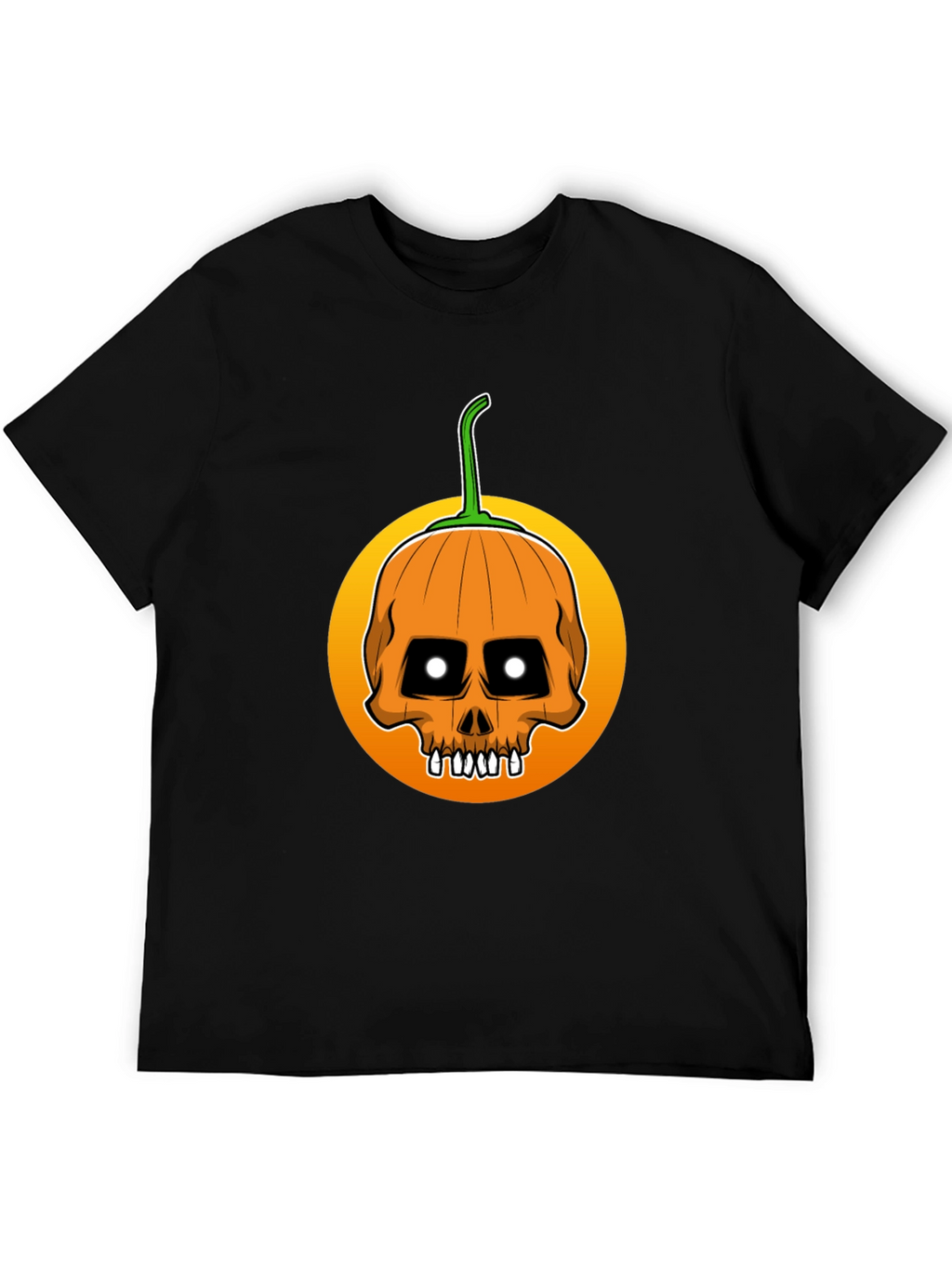 Skull Pumpkin Halloween T-Shirt