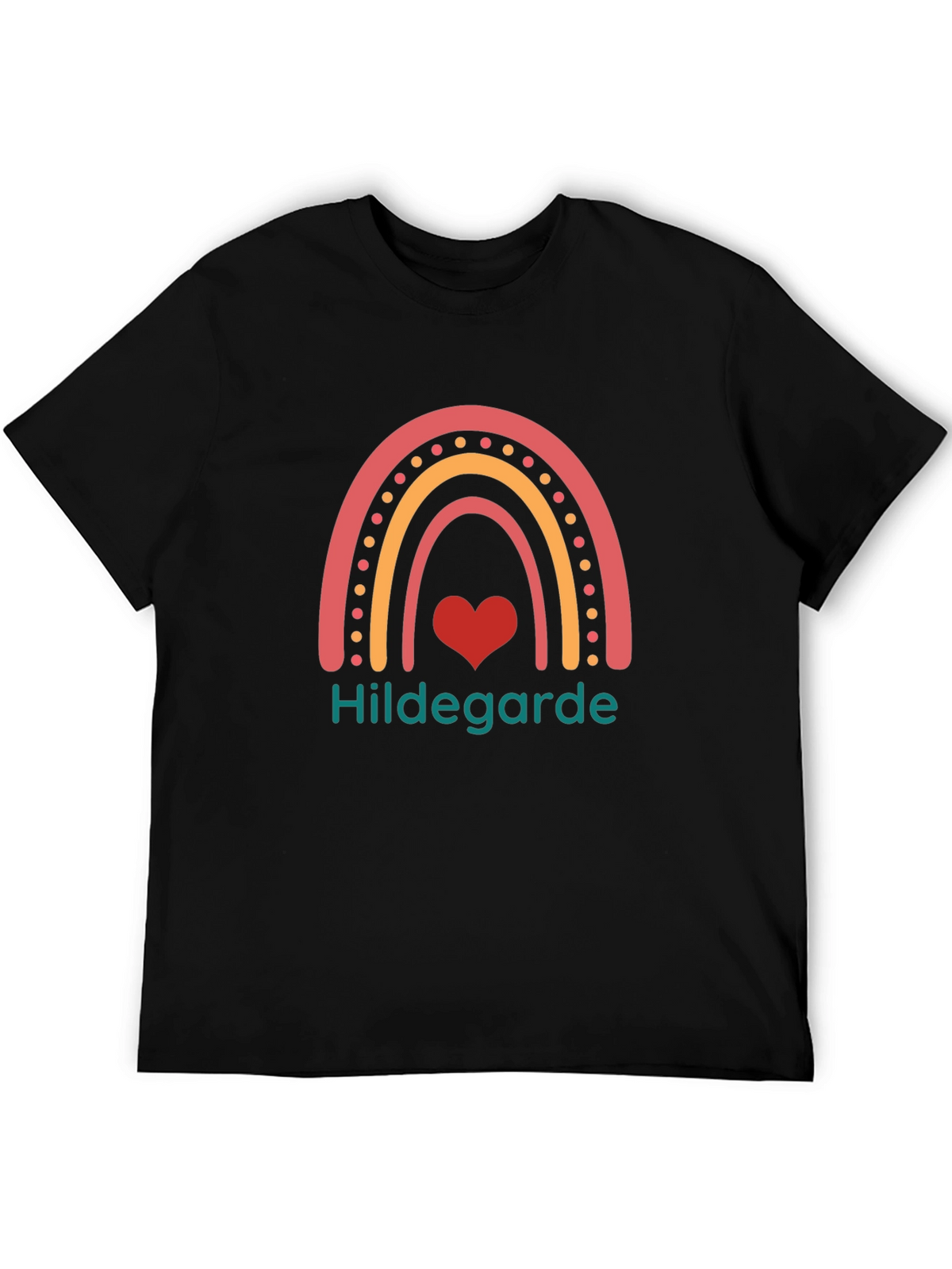 Hildegarde Rainbow Heart T-Shirt